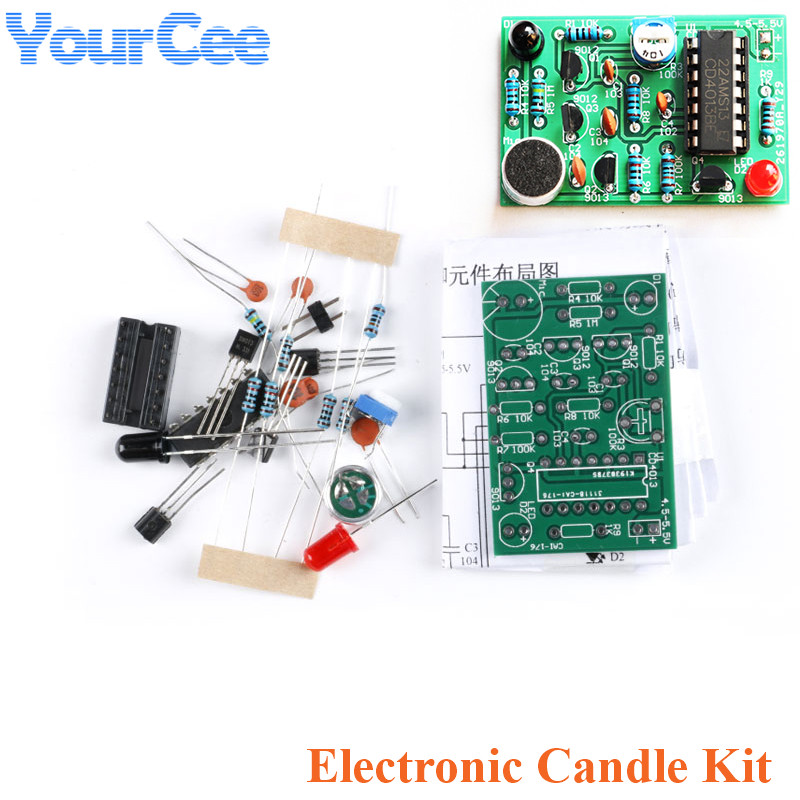 Diy Analog Electronics - Analoge elektronische Kerzenlichter Blas steuerung Simulations