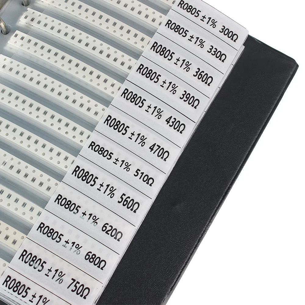 Diy Electronics Book - 4250 Stück 0805 SMD-Widerstandsbuch-Set, 1 %