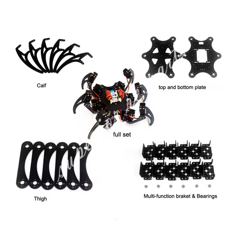 Diy Kit Elektronik - 18 DOF Aluminium Hexapod Spider Halterung