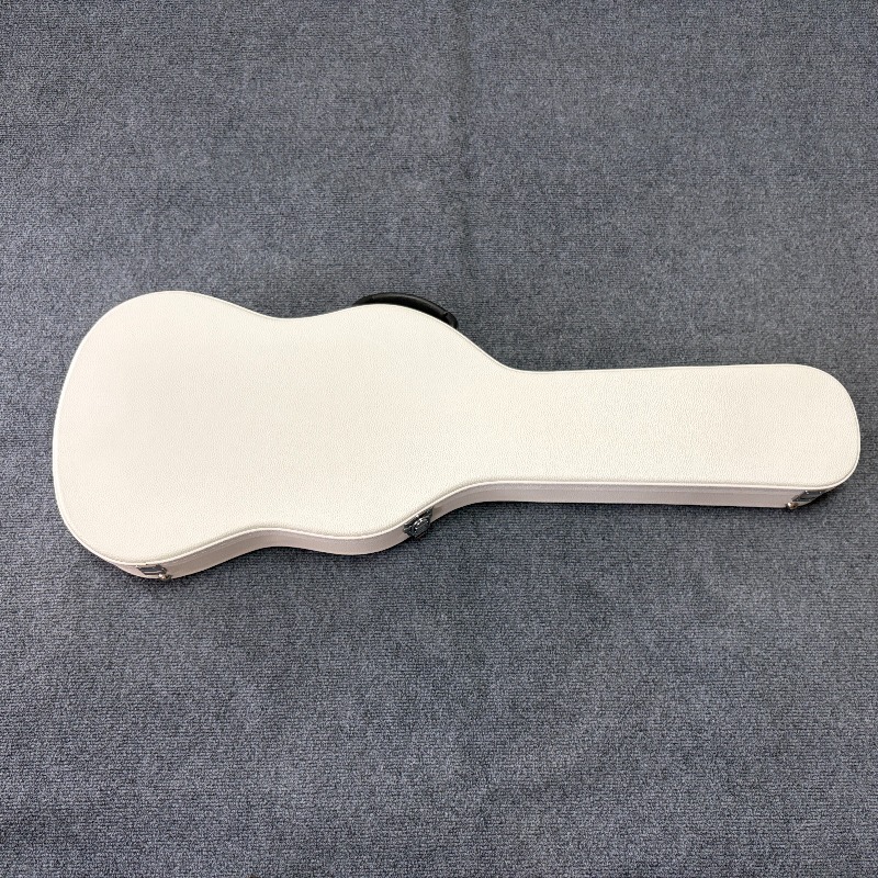 Diy Guitar Electronics - Reinweißer Elektrogitarrenkoffer aus Leder, Matt, Tragbar,