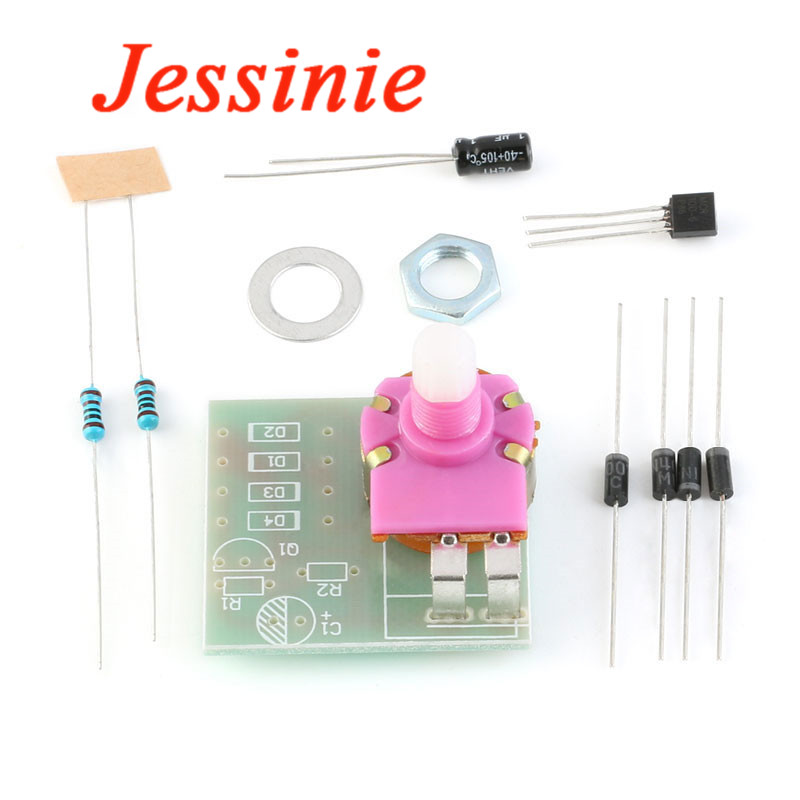 Diy Electronics Table - Dimmer-Lichtplatinen-Set DIY Unidirektionale Thyristor-Tischlampen Dimm-Übungskit Integrierte