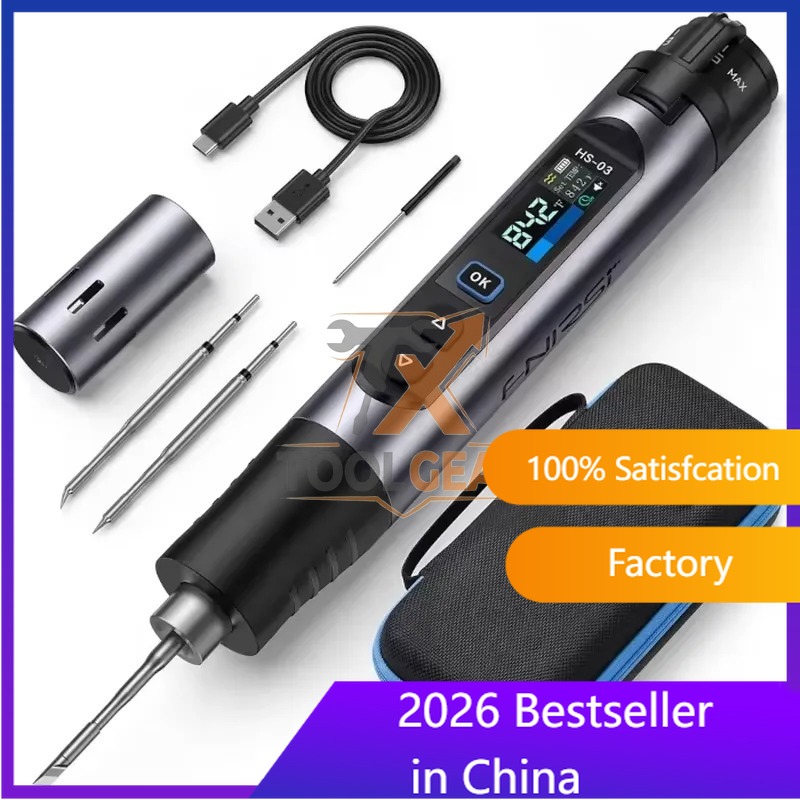 Soldering Iron Kit - 2026 Bestseller* HS-03 Kabelloses Lötkolben-Set mit