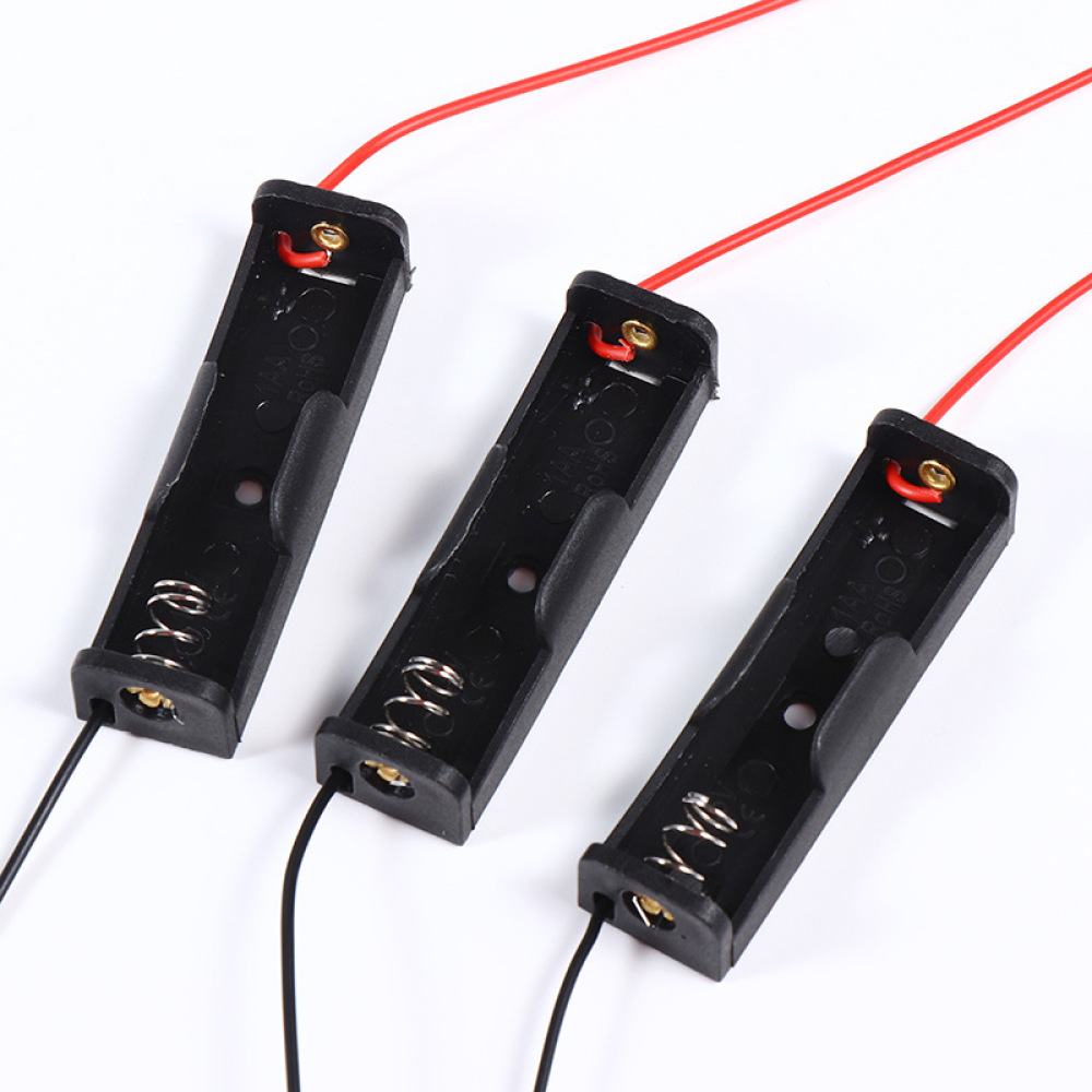 Diy Electronics Holder - Elektronisches Schaltkreis-Gehäuse für AA-Batterien mit Schalter,