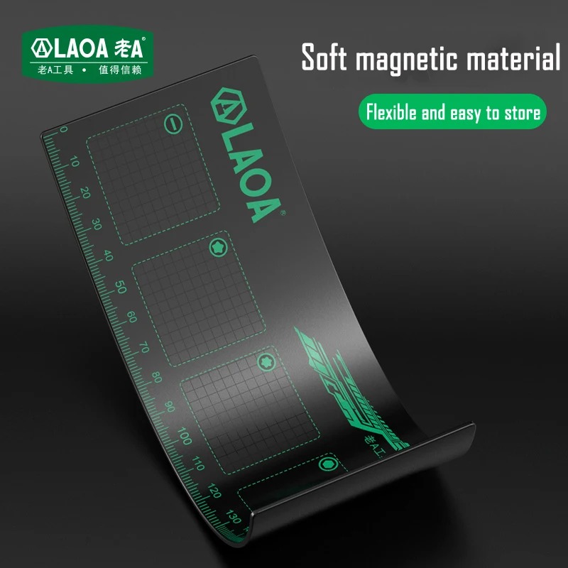 Diy Electronics Holder - LAOA Magnetische Schraubenaufbewahrungsmatte Doppelseitige Weiche Magnetische