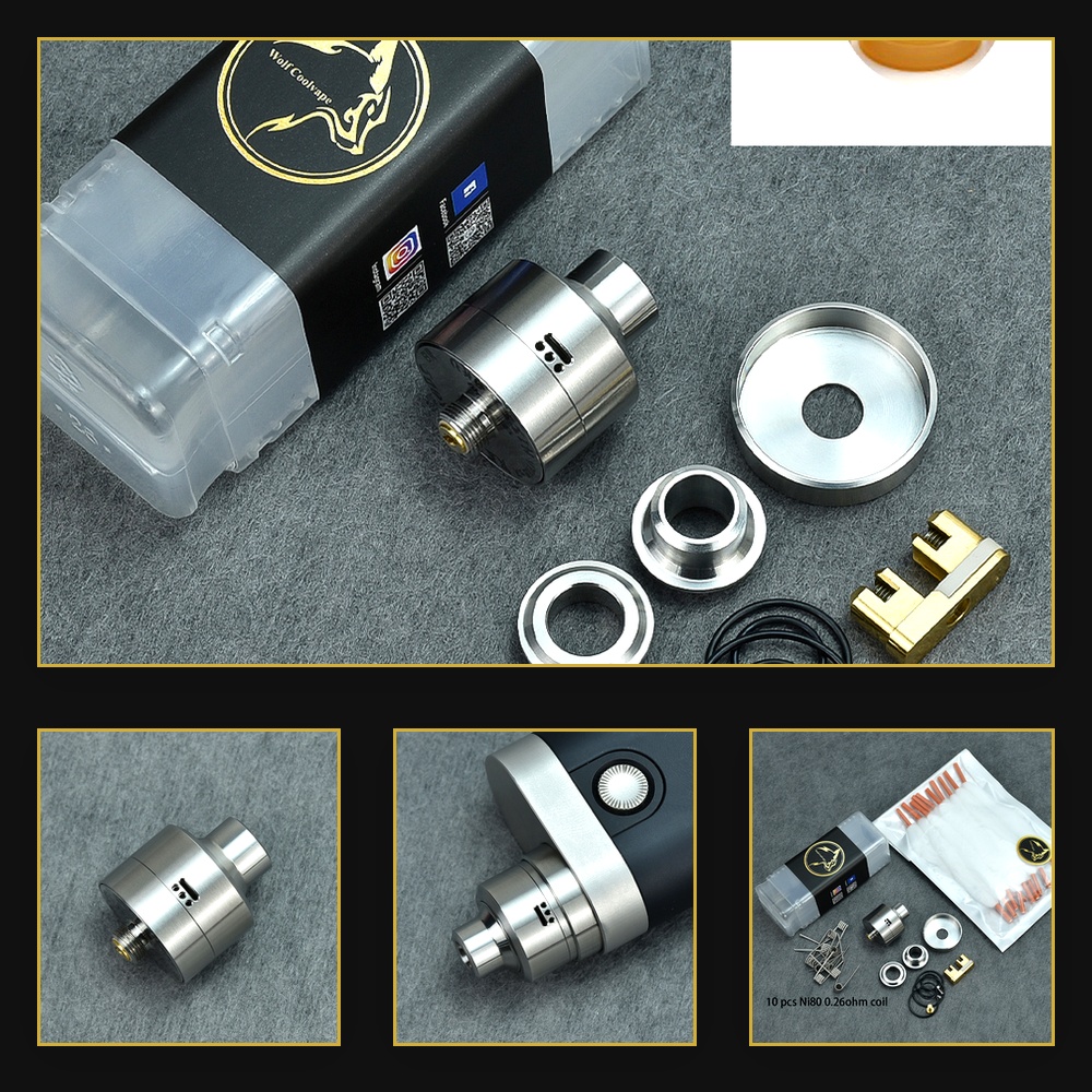 Diy Vape Electronics - Wolfcoolvape Nisshoku RDA Atomizer für MTL