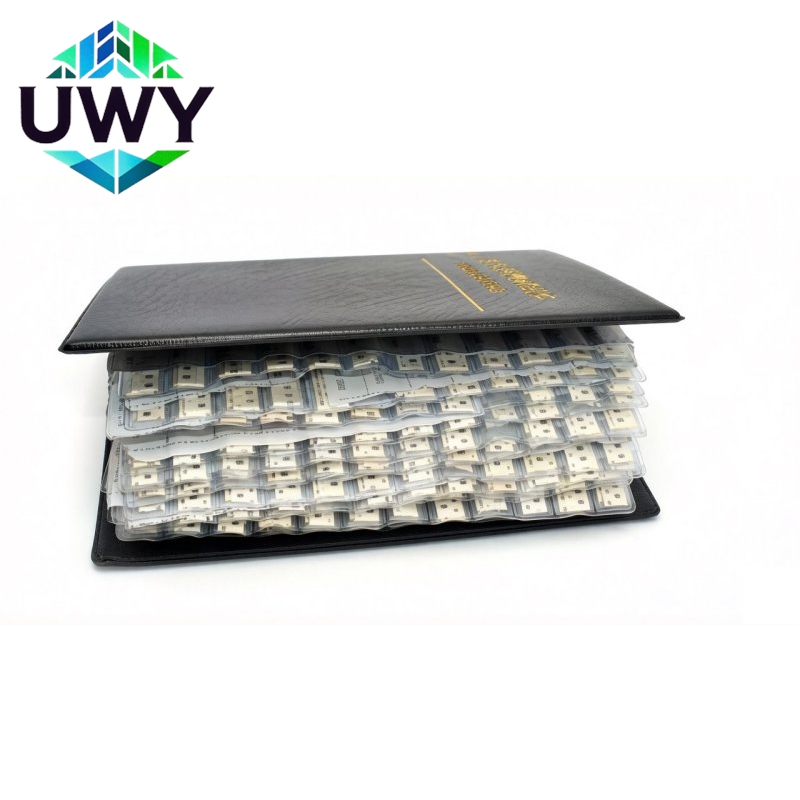 Diy Electronics Book - SMD-Kondensator-Widerstand-Musterbuch-Sortiment-Kit, verschiedene Größen 0201 0402 0603