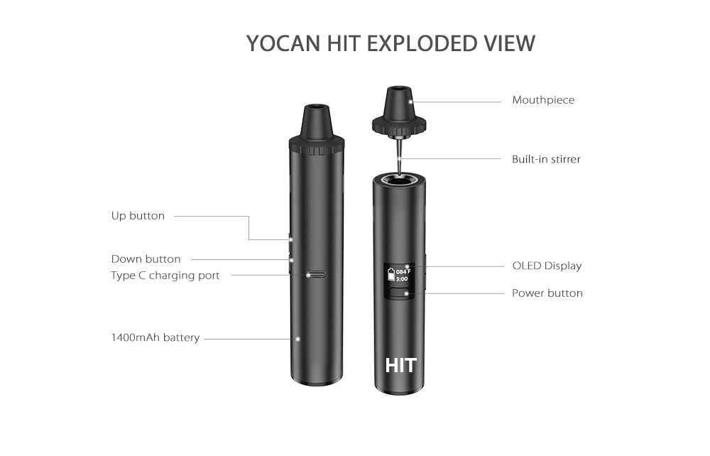 Original Yocan Hit Dry Herb Va – Diy Vape Electronics Bewertung und Preis