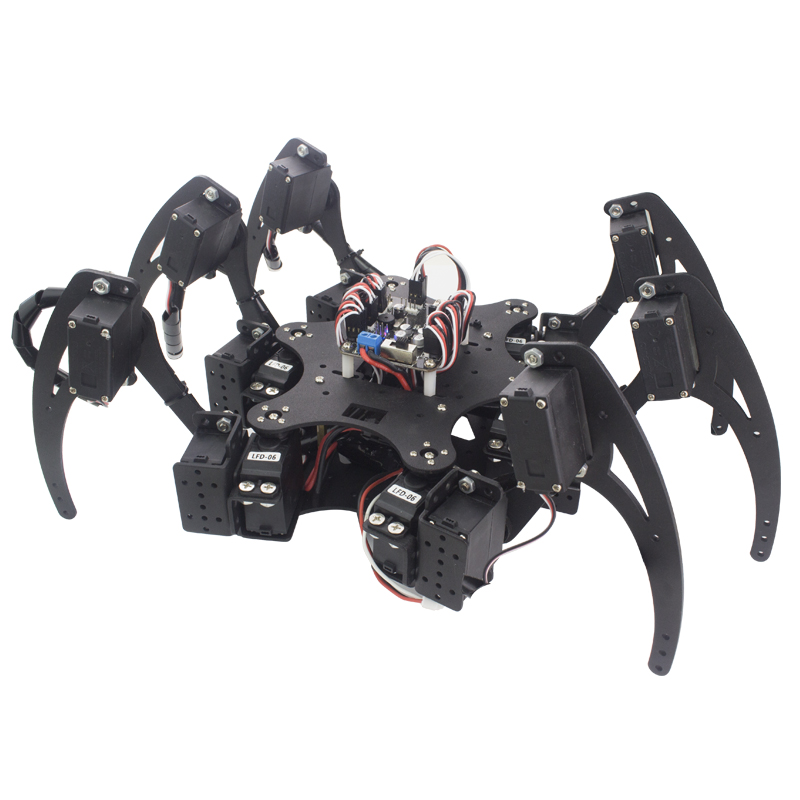 18 DOF Aluminium Hexapod Spide – Diy Kit Elektronik Bewertung und Preis