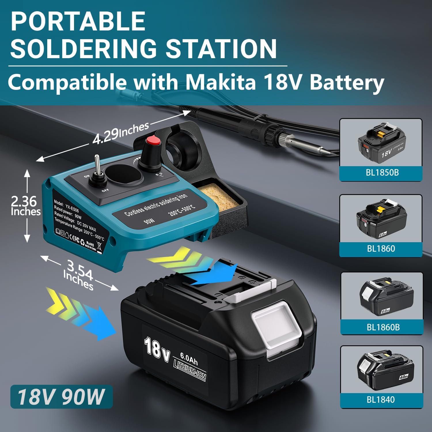 90W LED Digitales Kabelloses L – Soldering Iron Kit Bewertung und Preis