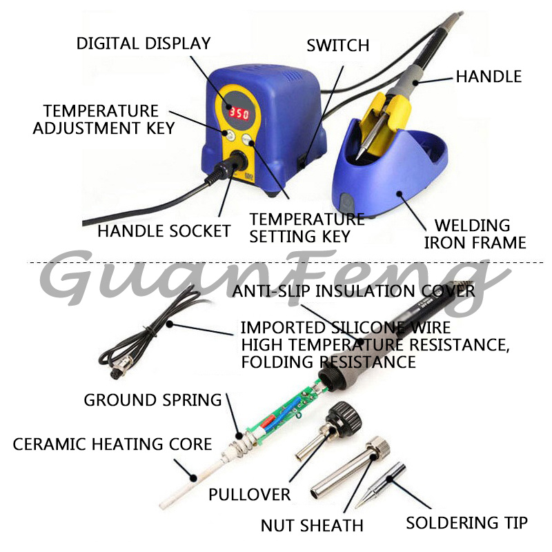 FX-888D Digital-Display-Lötsta – Soldering Iron Kit Bewertung und Preis