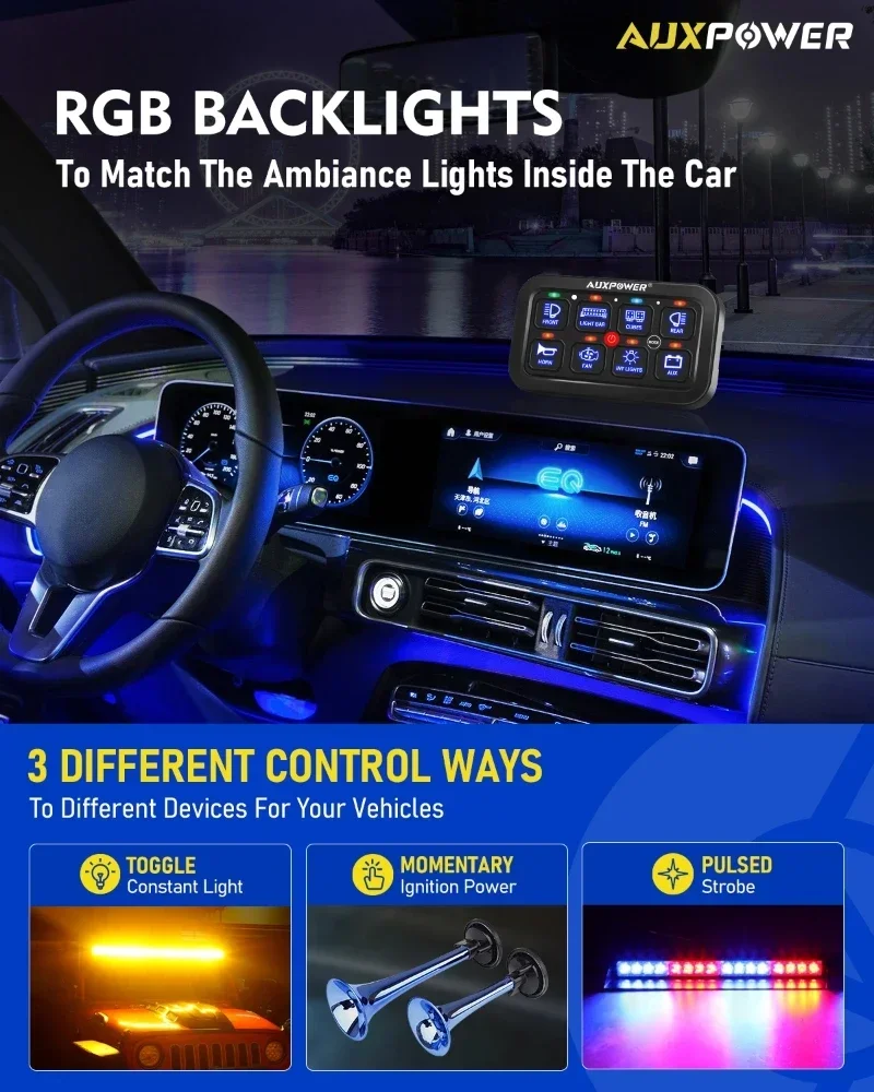 RGB-Lichter Ein-Aus-Bedienfeld – Diy Marine Electronics Bewertung und Preis